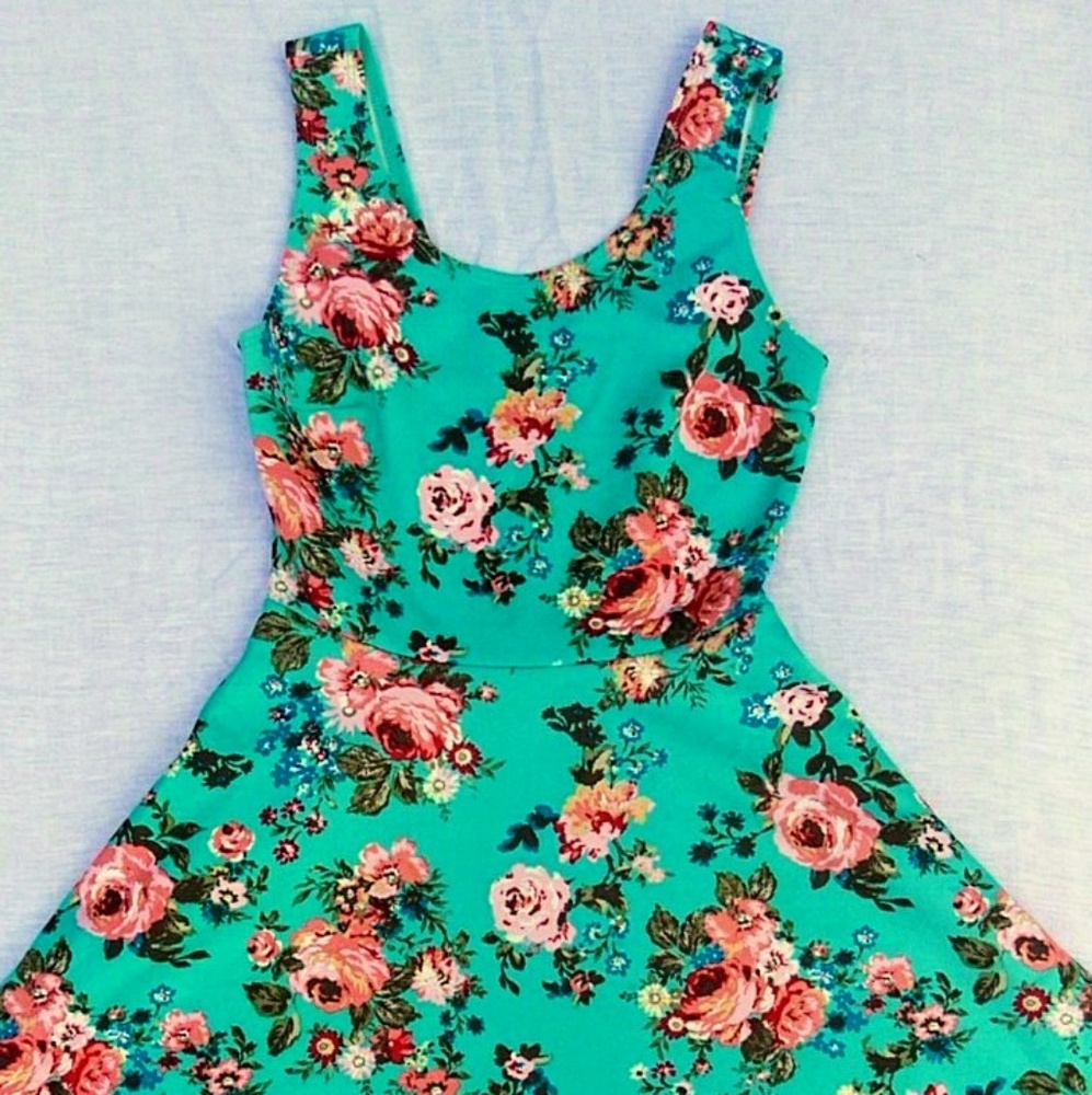 Floral skater dress